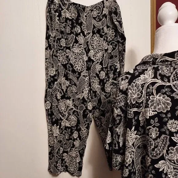 Kathie lee Woman 2 piece set 22/24 VGC 100% Rayon - Picture 5 of 5